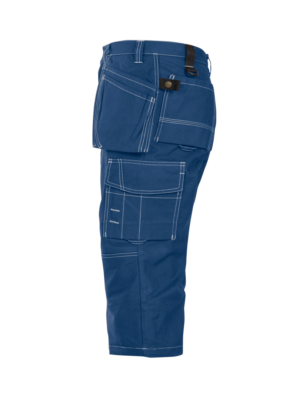 ProJob 5517 Piratenhose mit Hängetaschen und Knieverstärkung mit Hängetaschen Blau, Seitenansicht links