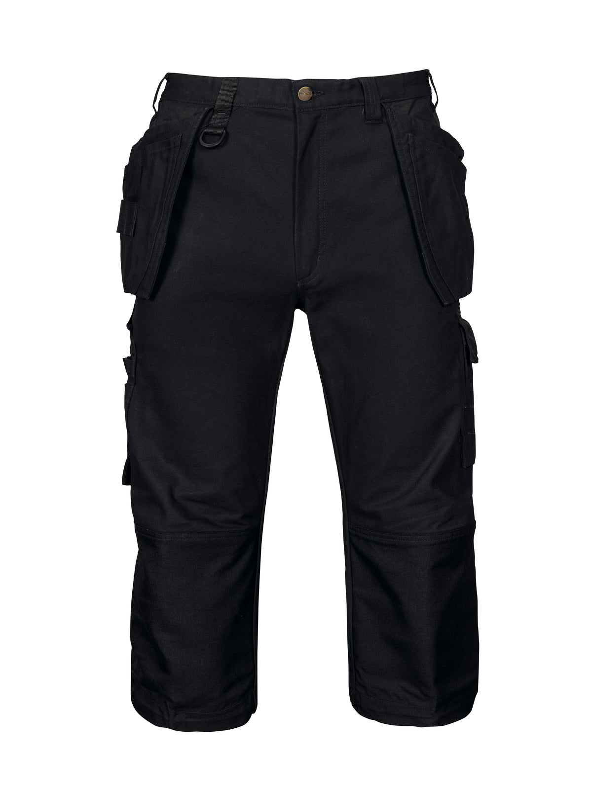 ProJob 5517 Piratenhose mit Hängetaschen und Knieverstärkung mit Hängetaschen Schwarz, Vorderansicht
