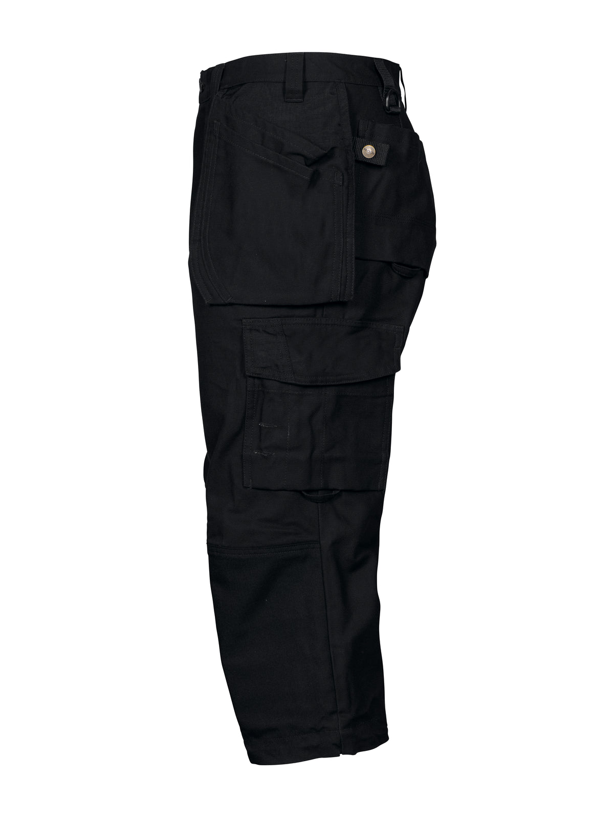 ProJob 5517 Piratenhose mit Hängetaschen und Knieverstärkung mit Hängetaschen Schwarz, Seitenansicht links