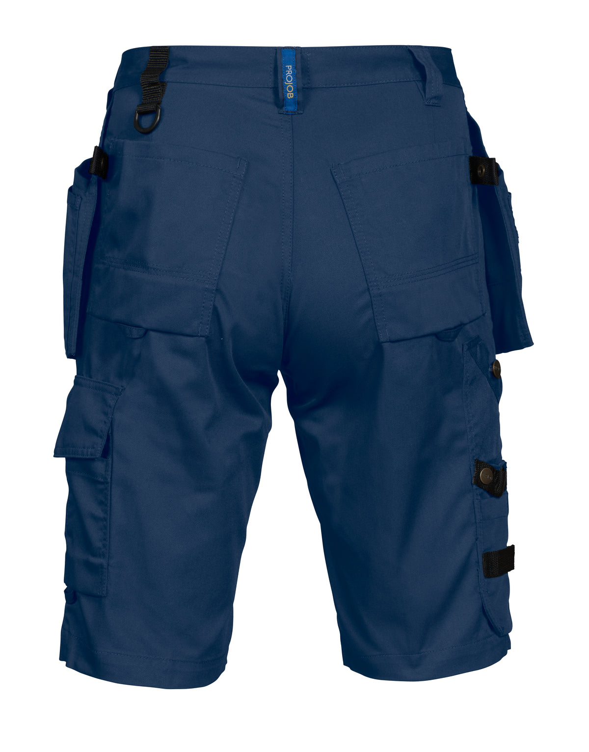 ProJob 5526 Oberschenkelverstärkte Shorts mit Hängetaschen Marine, Rückansicht