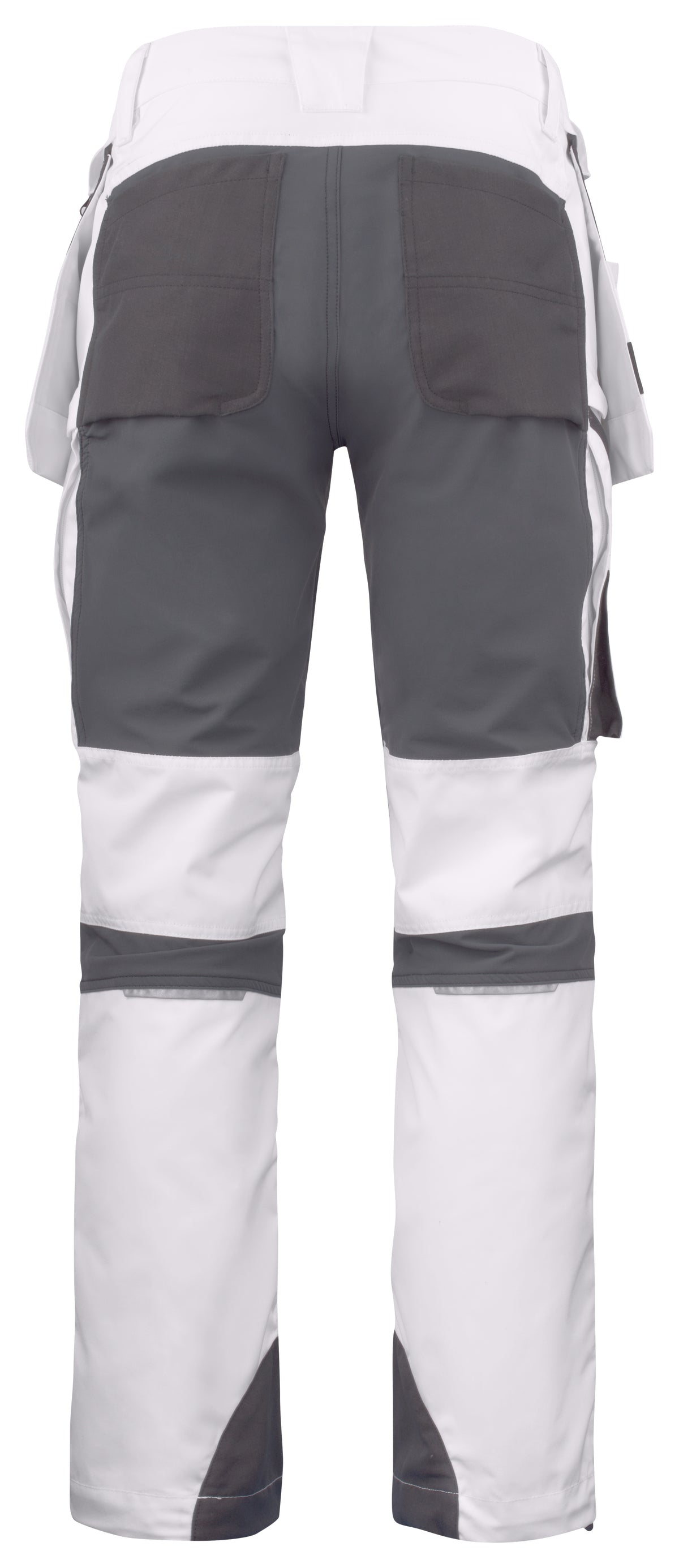 ProJob 5536 Bundhose mit Stretcheinsätzen und Abnehmbaren Hängetaschen Weiss, Rückansicht