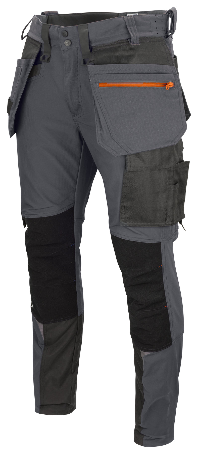 ProJob 5550 Full Stretch Arbeitshose mit Kevlar Knieverstärkungen Slim Fit Grau, Produktansicht