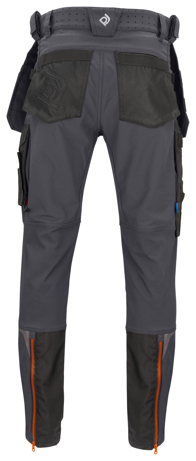 ProJob 5550 Full Stretch Arbeitshose mit Kevlar Knieverstärkungen Slim Fit Grau, Rückansicht
