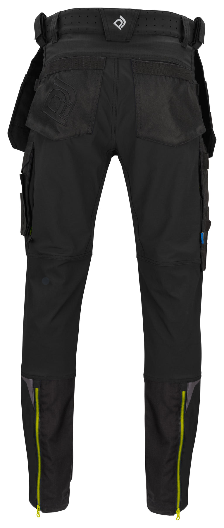 ProJob 5550 Full Stretch Arbeitshose mit Kevlar Knieverstärkungen Slim Fit Schwarz, Rückansicht