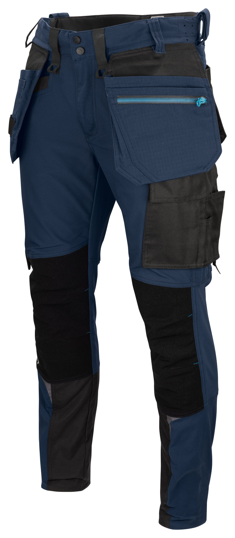 ProJob 5550 Full Stretch Arbeitshose mit Kevlar Knieverstärkungen Slim Fit Marine, Produktansicht