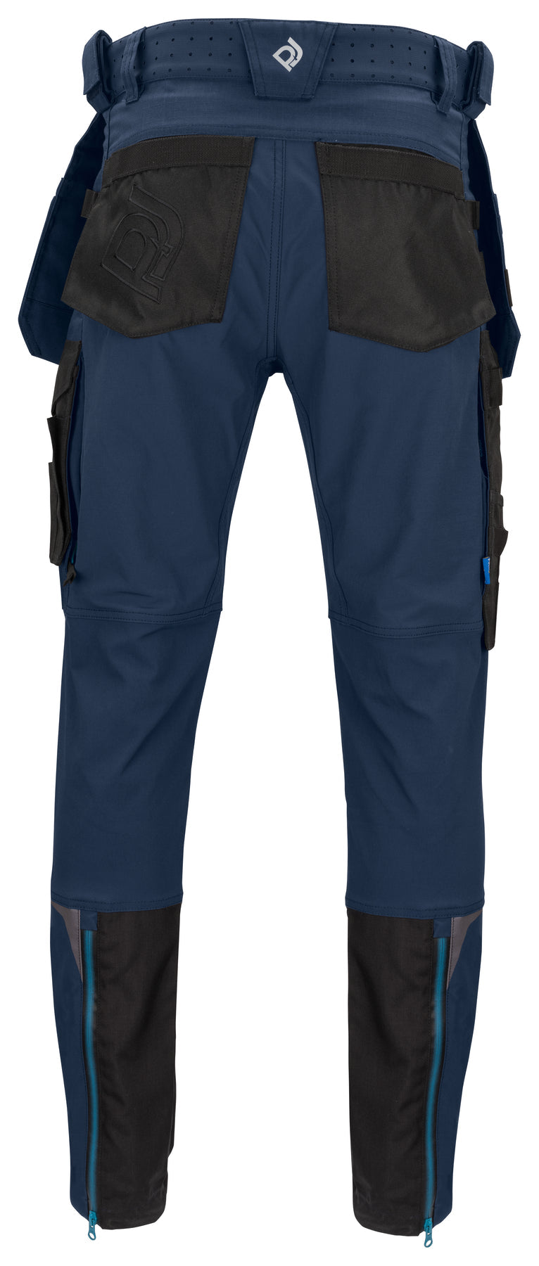 ProJob 5550 Full Stretch Arbeitshose mit Kevlar Knieverstärkungen Slim Fit Marine, Rückansicht