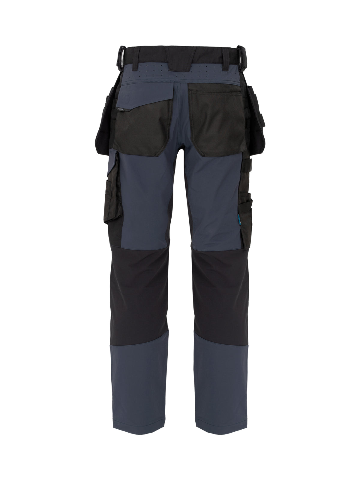 ProJob 5551 Bundhose Stretch mit Hängetaschen Navy/Black, Rückansicht