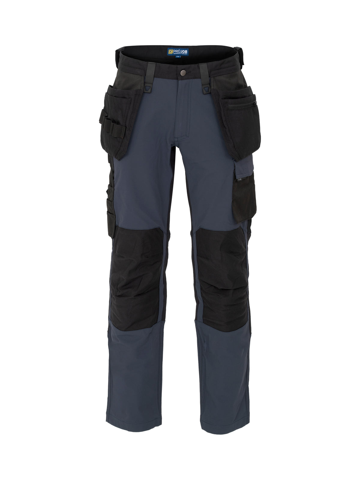 ProJob 5551 Bundhose Stretch mit Hängetaschen Navy/Black, Vorderansicht