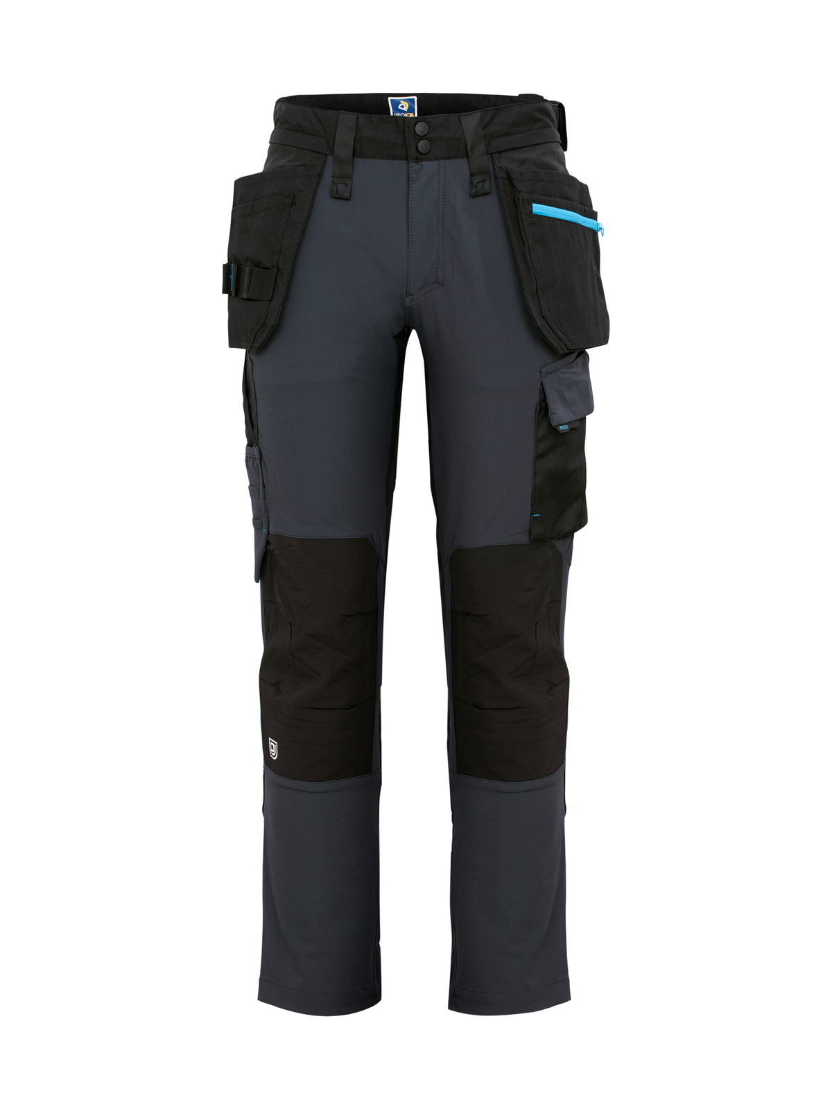 ProJob 5551 Bundhose Stretch mit Hängetaschen Marine, Vorderansicht