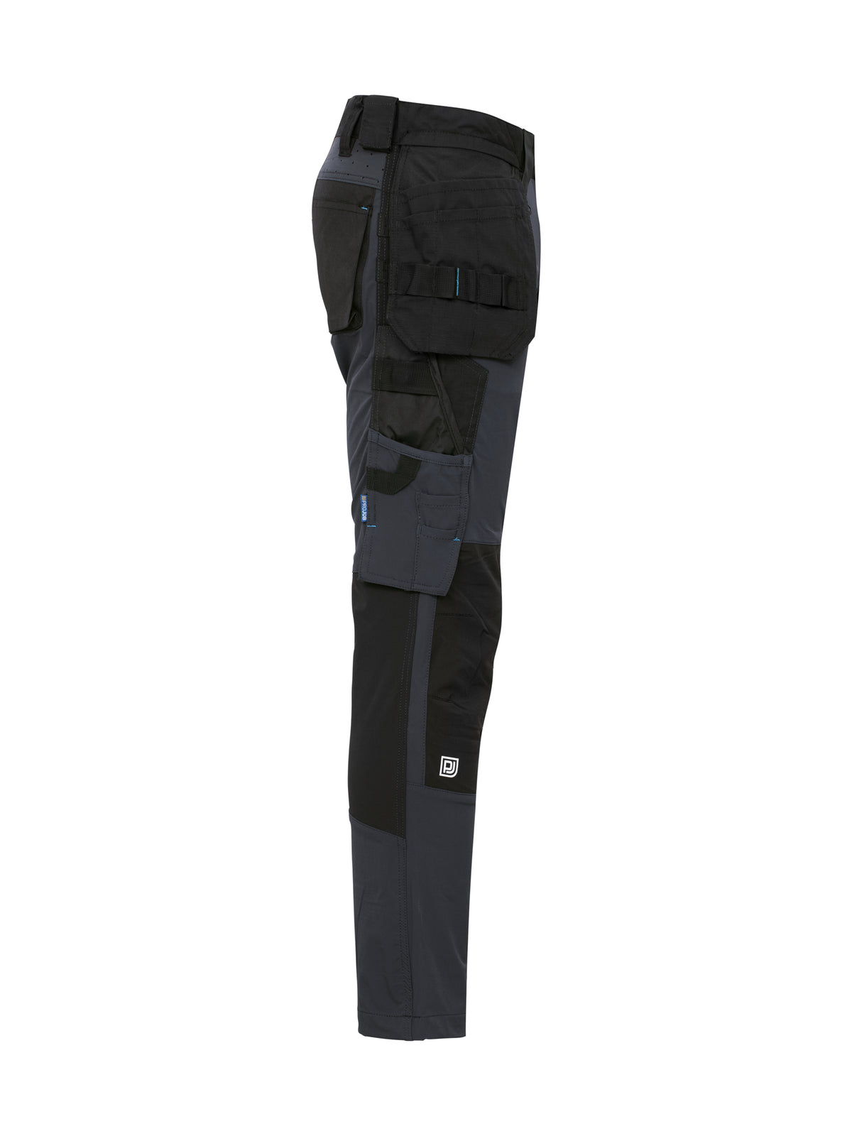 ProJob 5551 Bundhose Stretch mit Hängetaschen Marine, Seitenansicht rechts