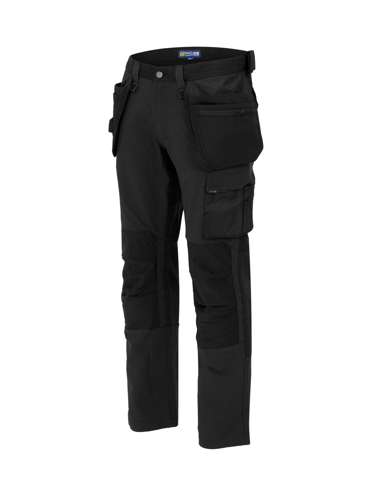 ProJob 5551 Bundhose Stretch mit Hängetaschen Black/Black, Produktansicht