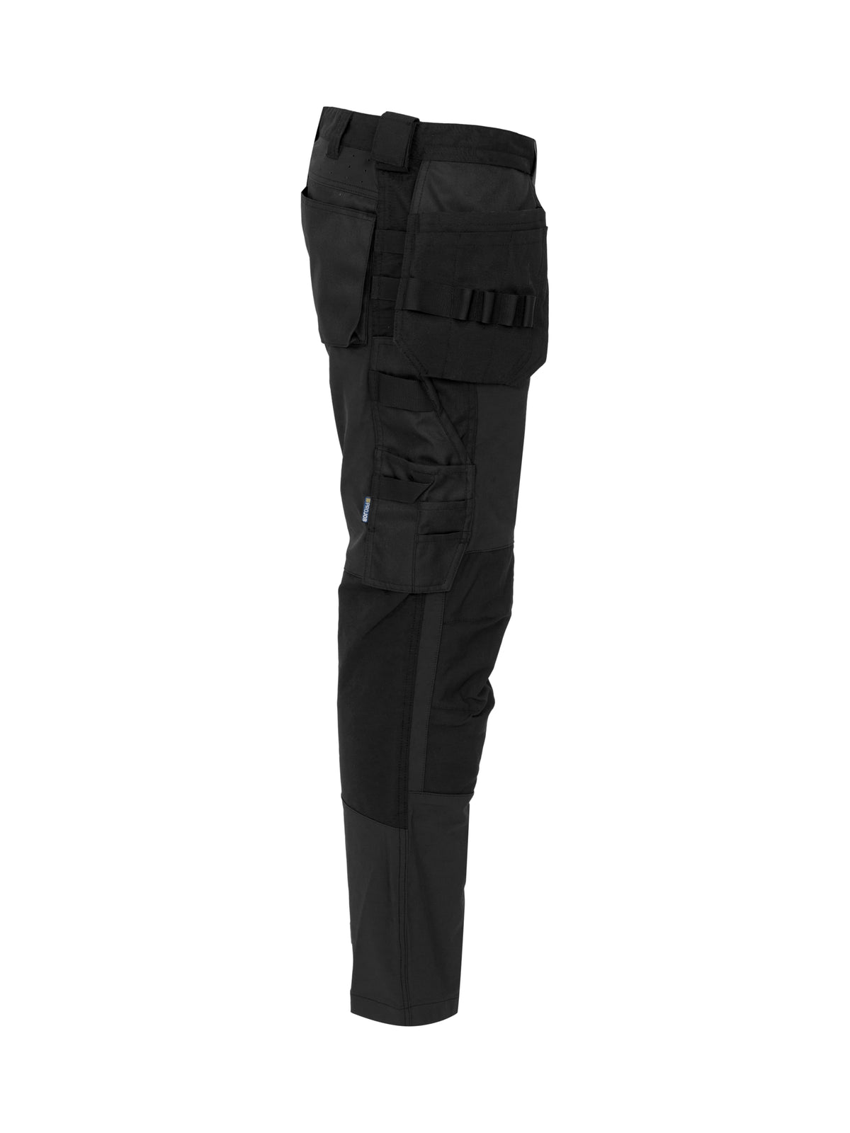 ProJob 5551 Bundhose Stretch mit Hängetaschen Black/Black, Seitenansicht rechts