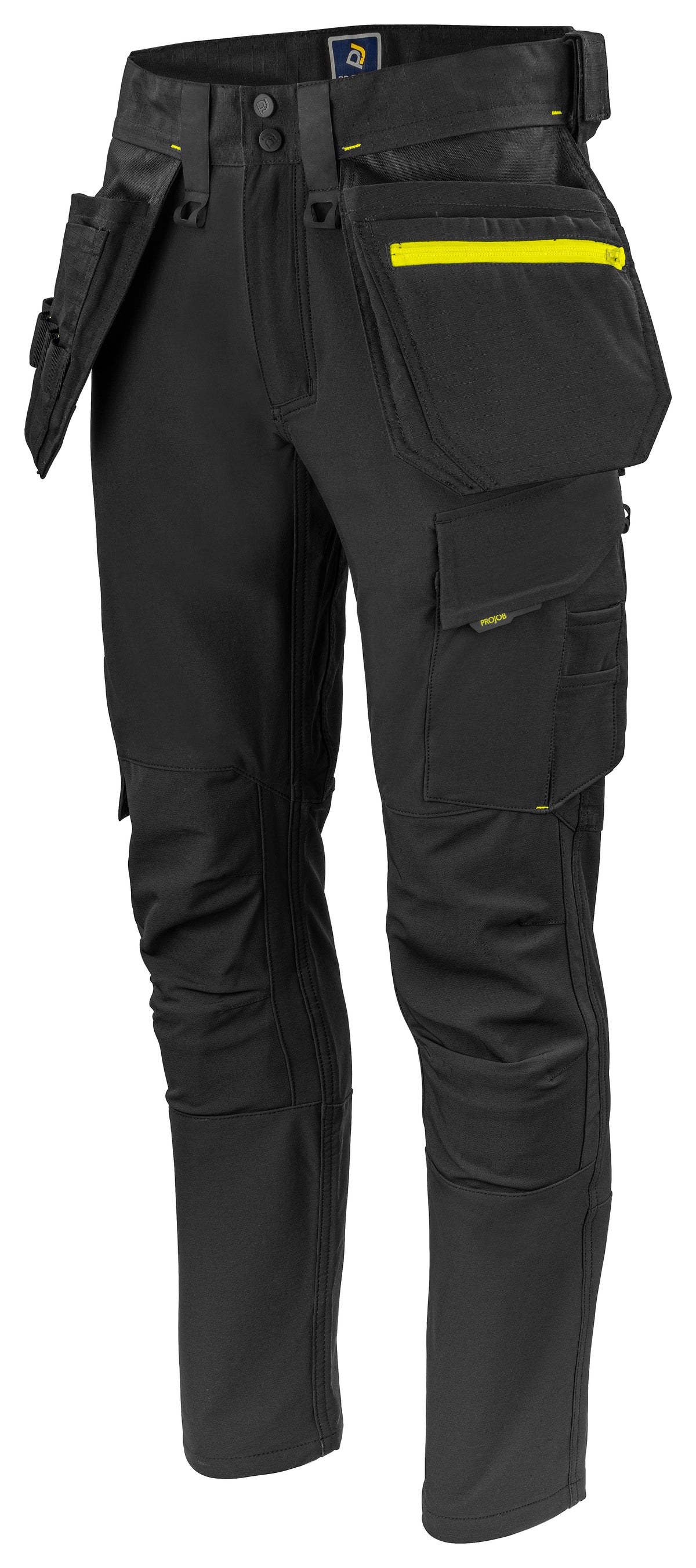 ProJob 5551 Bundhose Stretch mit Hängetaschen Schwarz, Produktansicht