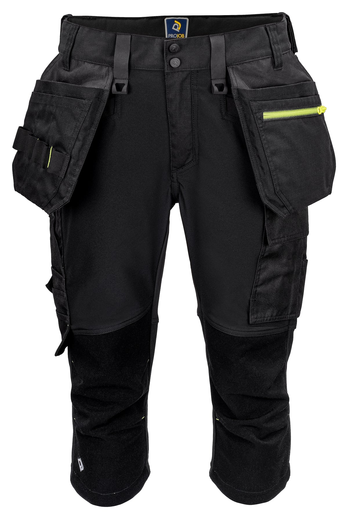 ProJob 5557 Piratenhose Stretch mit Hängetaschen Schwarz, Vorderansicht
