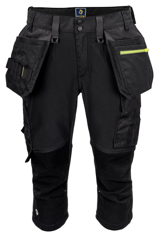 ProJob 5557 Piratenhose Stretch mit Hängetaschen Schwarz, Vorderansicht