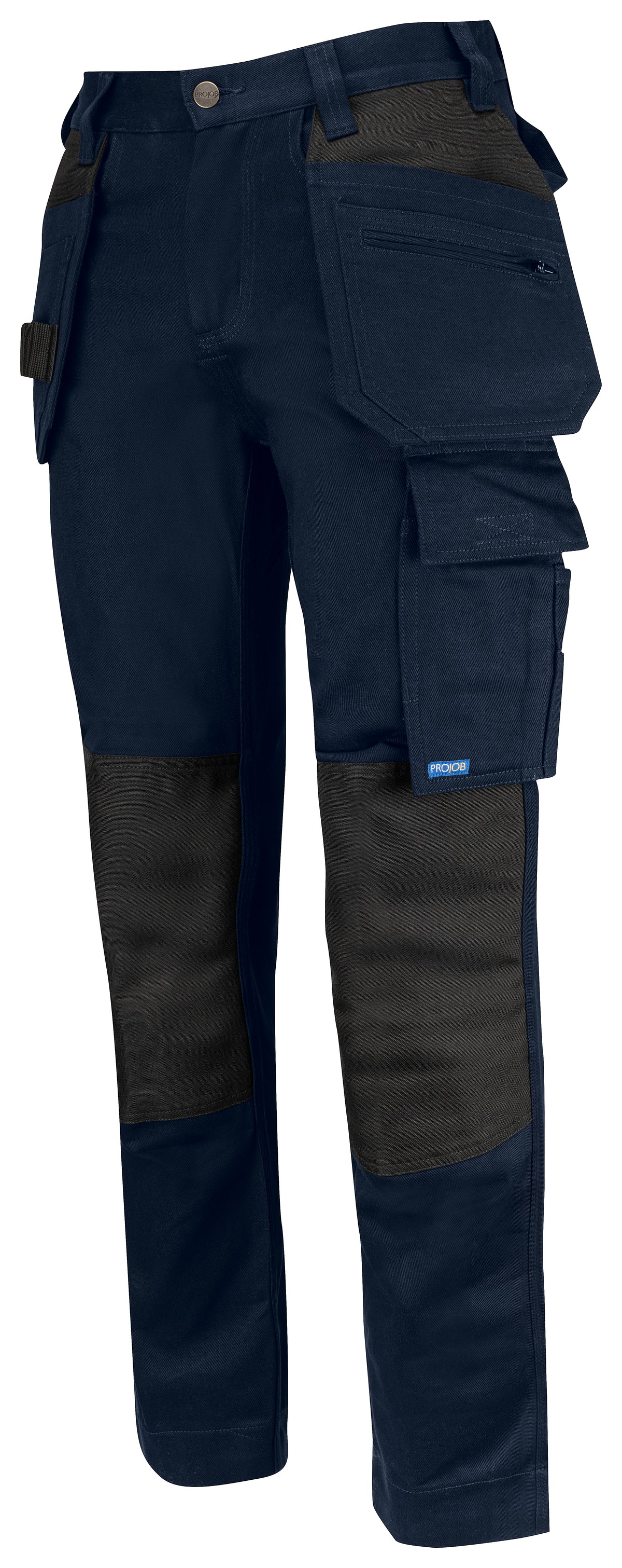ProJob 5563 Damen Arbeitshose mit Hängentaschen Blau, Produktansicht