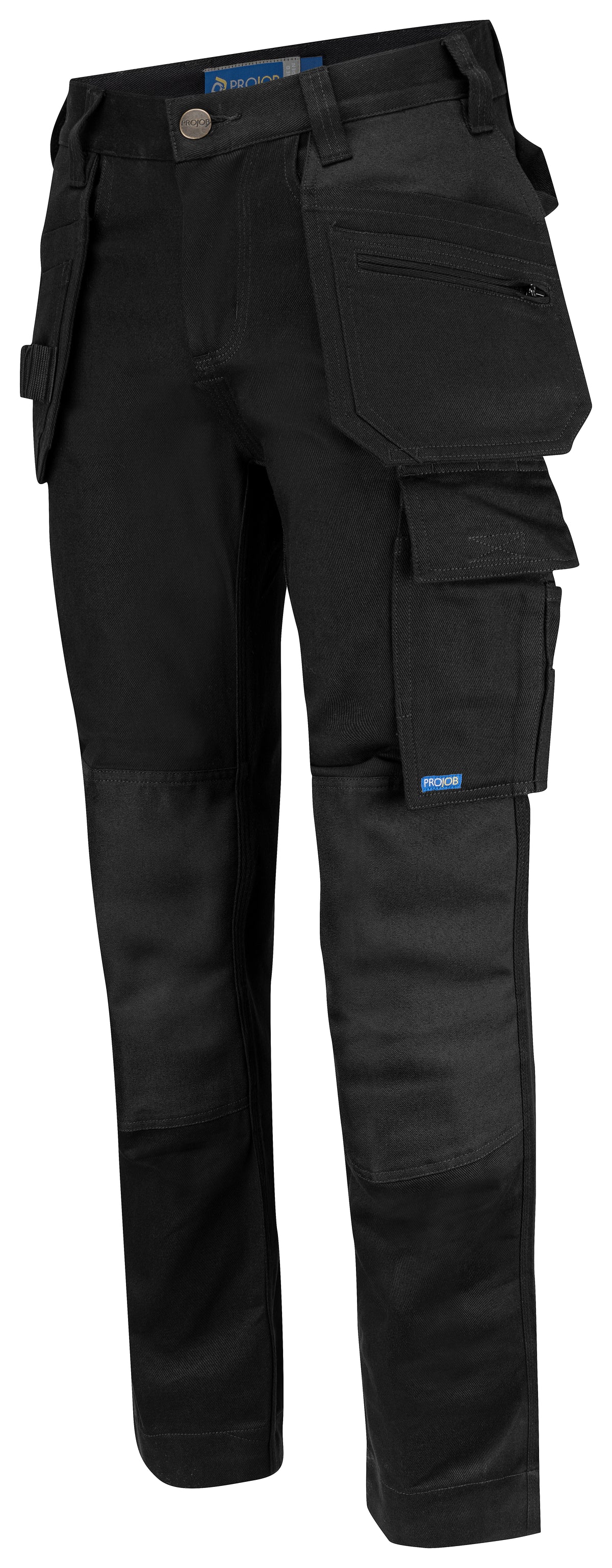 ProJob 5563 Damen Arbeitshose mit Hängentaschen Schwarz, Produktansicht