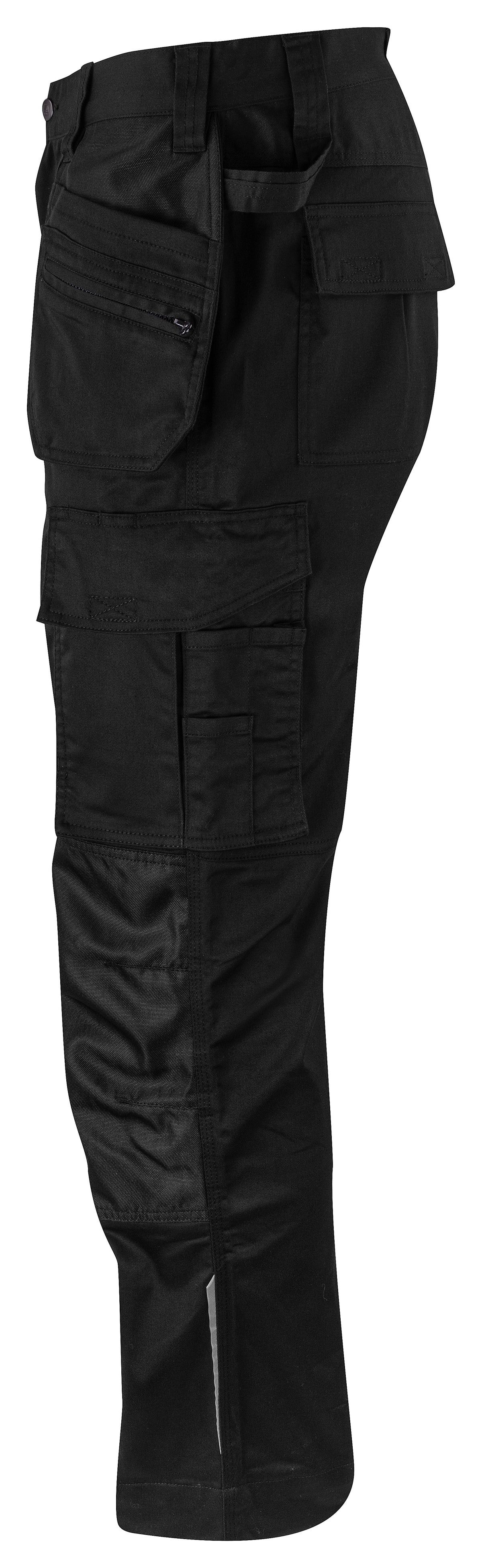 ProJob 5570 Bundhose Stretch mit Hängetaschen Schwarz, Seitenansicht links