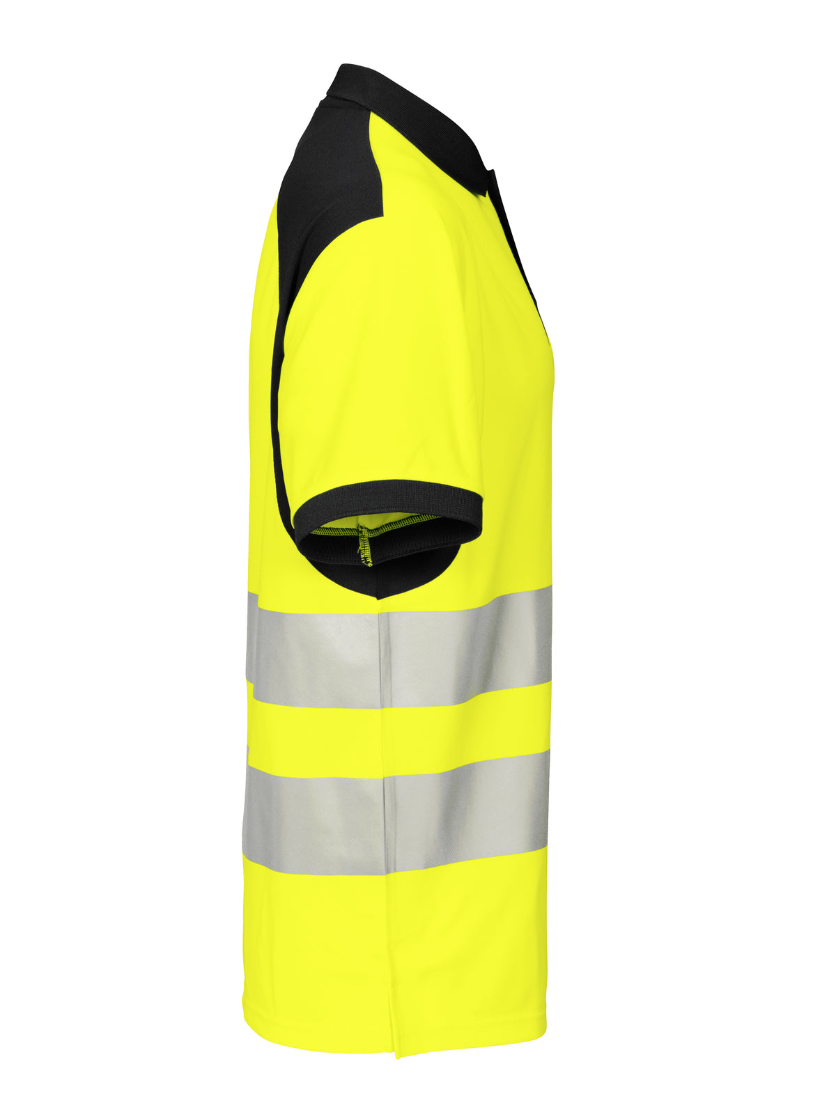 ProJob 6008 Piqué Polo EN ISO 20471 Klasse 2 Gelb/Schwarz, Seitenansicht rechts