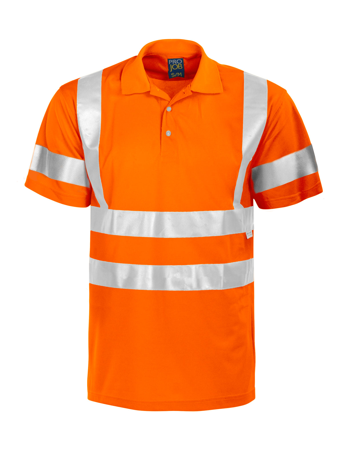 ProJob 6011 Piqué EN ISO 20471 Klasse 3 Orange, Vorderansicht