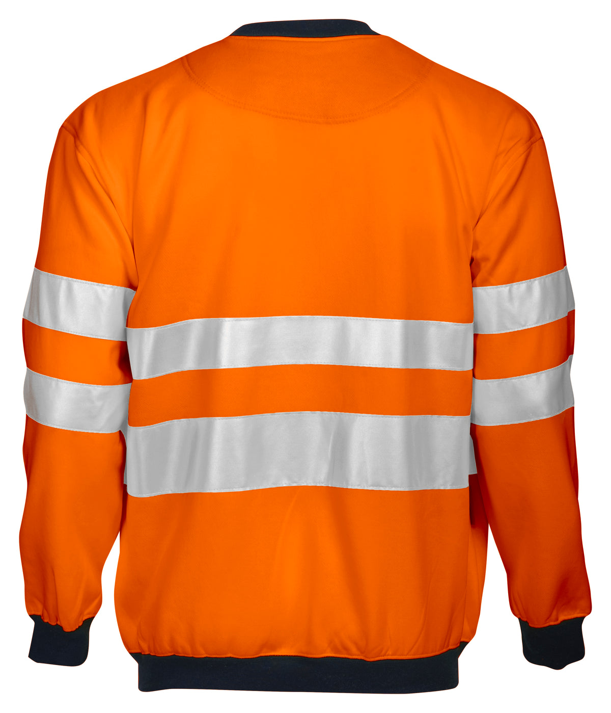ProJob 6101 Sweatshirt EN ISO 20471 Klasse 3 Orange/Schwarz, Rückansicht