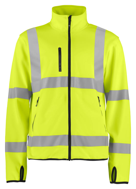 Pro Job - 6105 leichte Warnschutz Softshell Jacke EN ISO Klasse 3