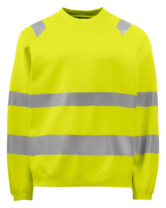 ProJob 6106 Sweatshirt EN ISO 20471 Klasse 3 Gelb, Vorderansicht