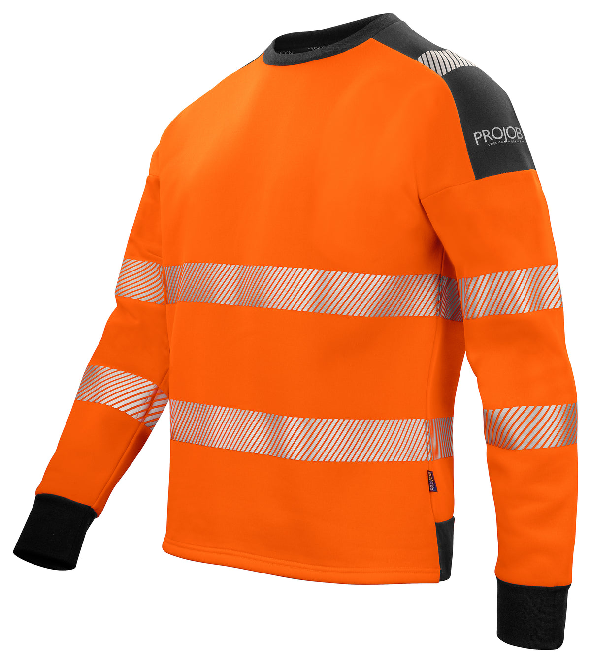 ProJob 6108 Sweatshirt EN ISO 20471 Klasse 3/2 Orange/Schwarz, Produktansicht