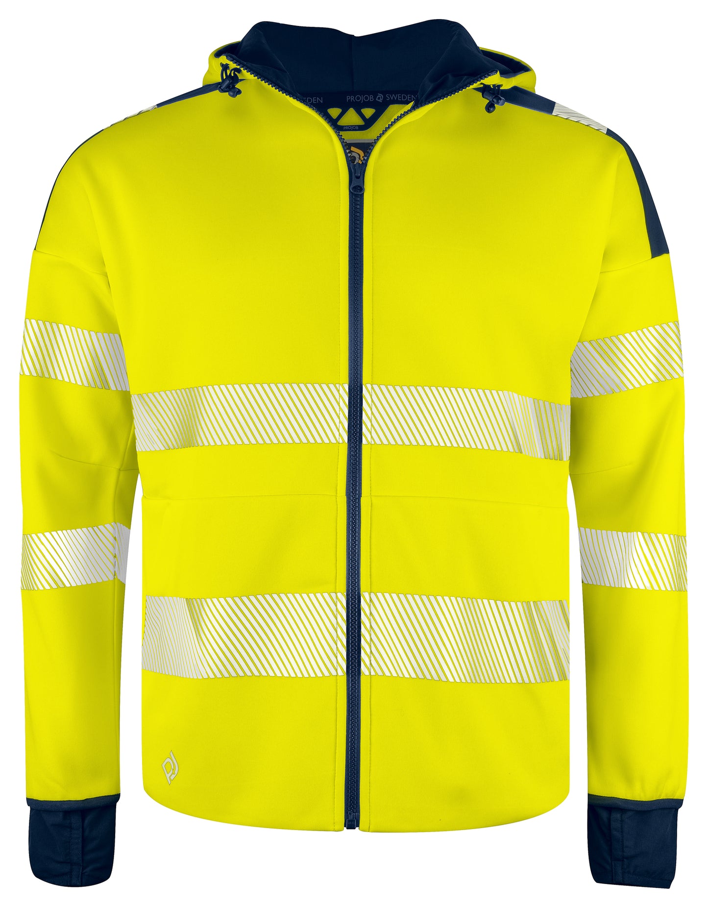 Pro Job - 6110 Fullzip Kapuzenjacke EN ISO Klasse 3/2