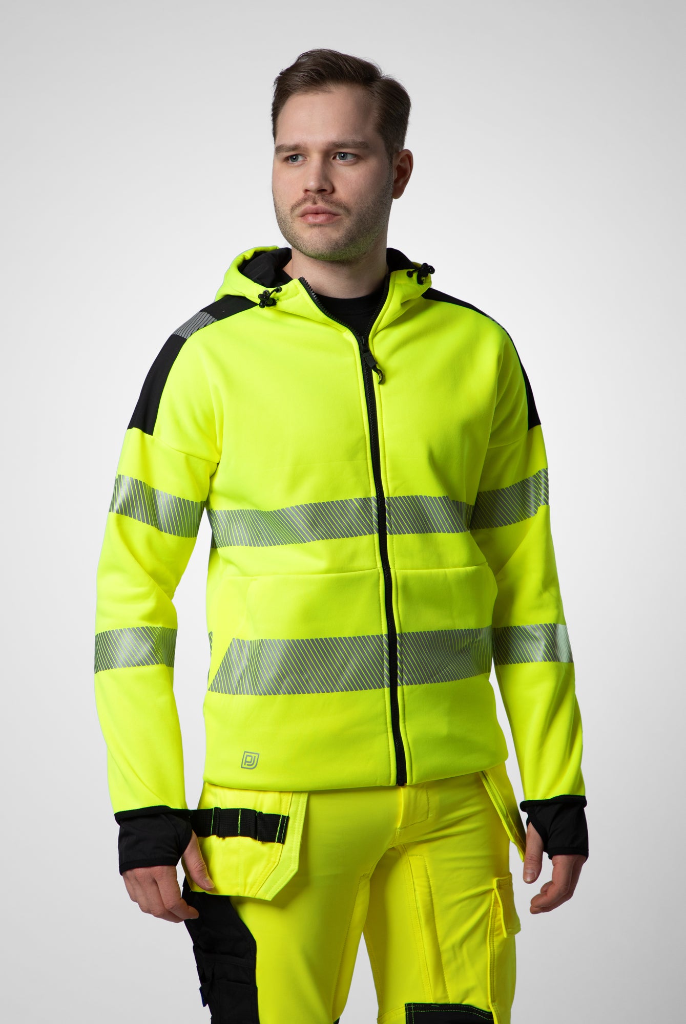 Pro Job - 6110 Fullzip Kapuzenjacke EN ISO Klasse 3/2