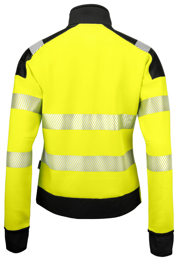 PRO JOB - 6111 Damen Funktions-Sweatshirt Jacke EN ISO Klasse 3/2