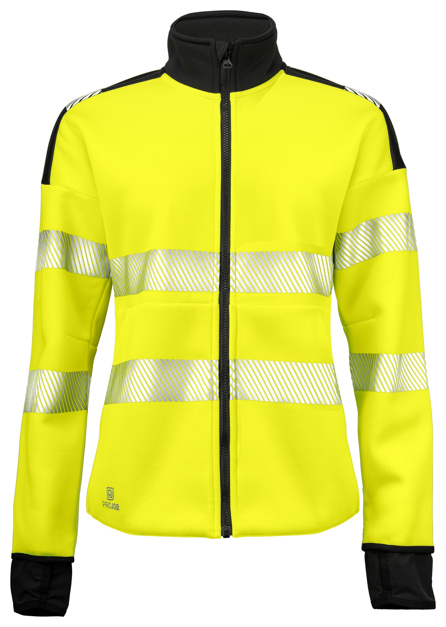 PRO JOB - 6111 Damen Funktions-Sweatshirt Jacke EN ISO Klasse 3/2
