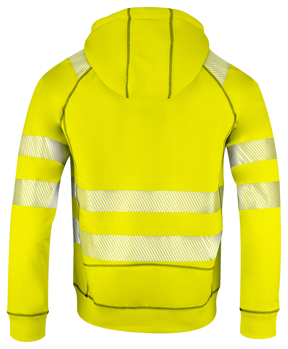 ProJob 6130 Kapuzenjacke EN ISO 20471 Klasse 3/2 Gelb/Schwarz, Rückansicht