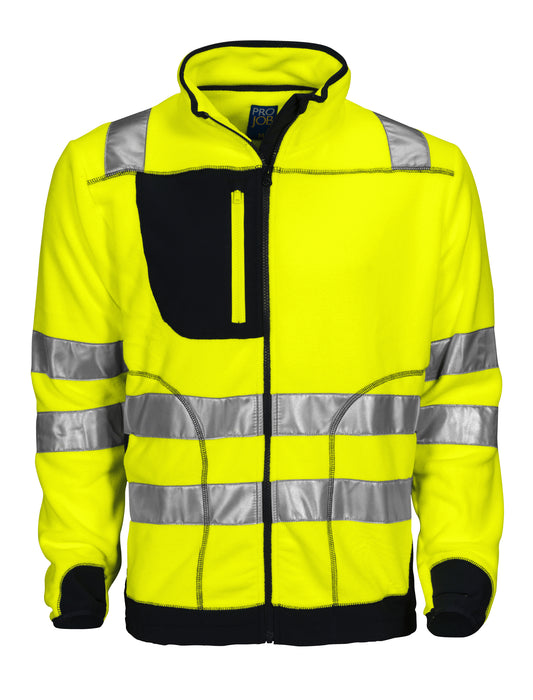 ProJob - 6303 Polarfleece Jacke EN ISO 20471 Klasse 3/2