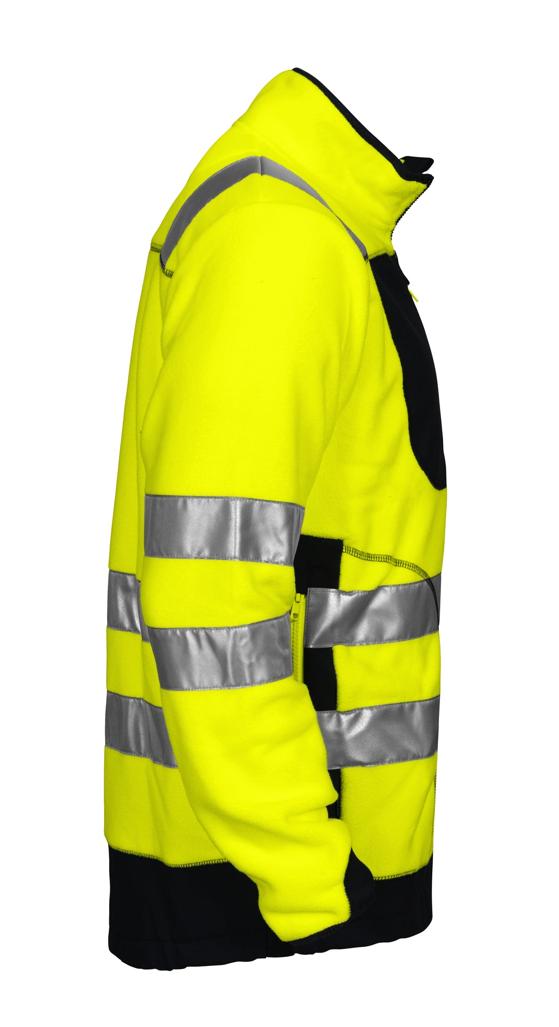 ProJob 6303 Warnschutz-Polarfleecejacke, Seitenansicht