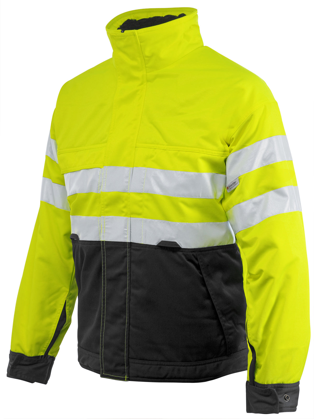 ProJob 6407 Gefütterte Jacke EN ISO 20471 Klasse 3 Gelb/Schwarz, Produktansicht