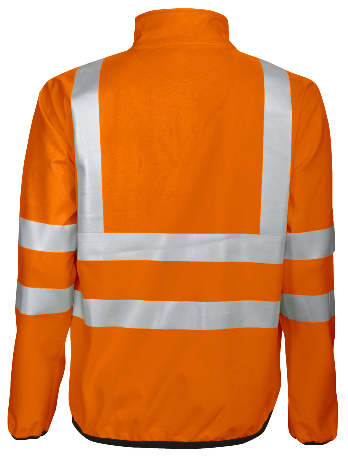 ProJob 6412 3-Lagige Softshell-Jacke EN ISO 20471 Klasse 3 Orange/Scjwarz, Rückansicht
