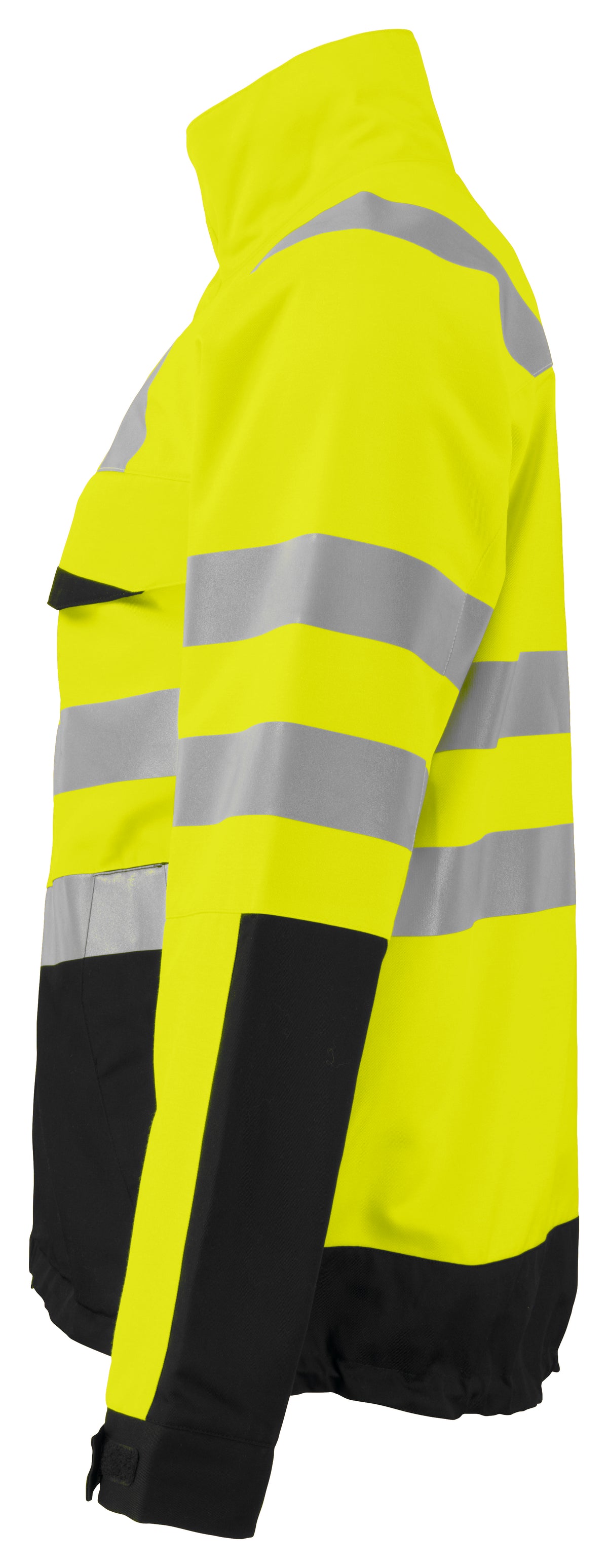 ProJob 6415 Jacke aus Mischgewebe EN ISO 20471 Klasse 3/2 Gelb/Schwarz, Seitenansicht links