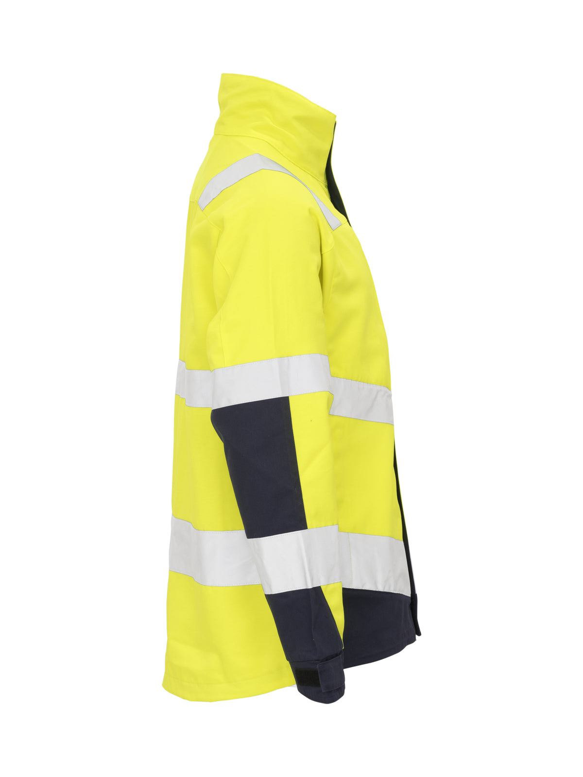 ProJob 6427 Gefütterte Warnschutz Jacke Gelb/Marine, Produktansicht
