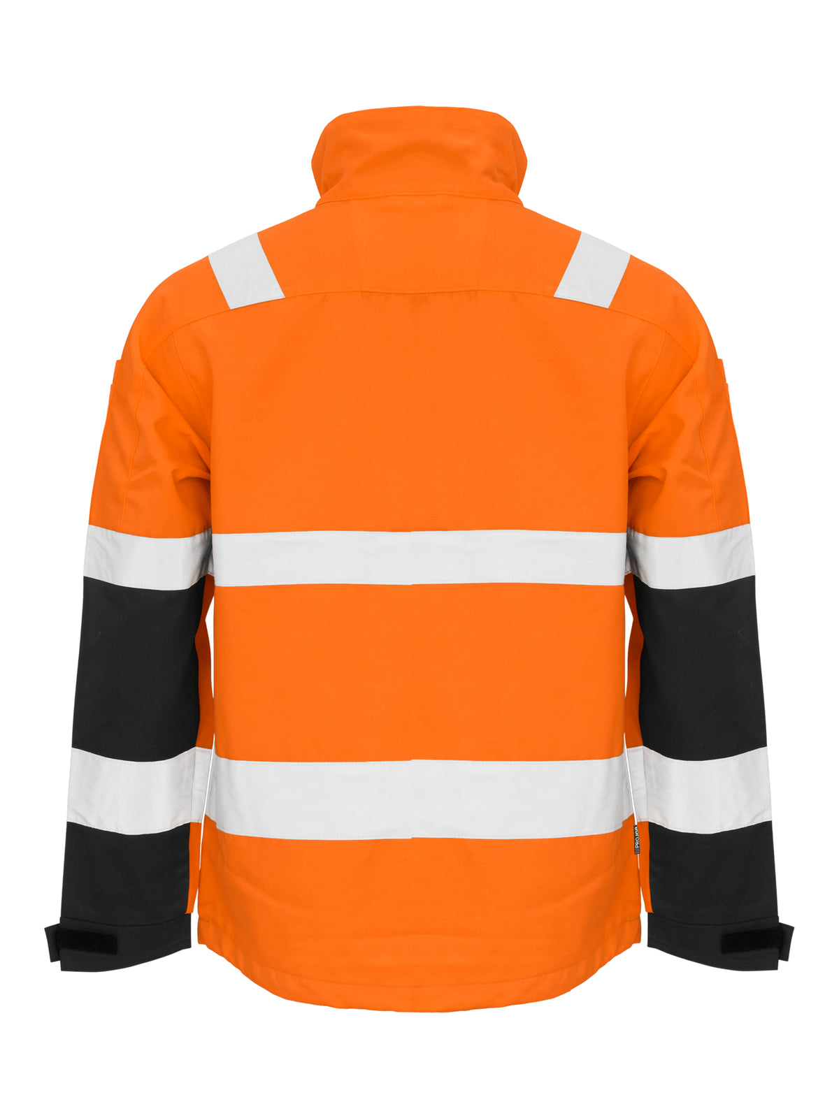 ProJob 6427 Gefütterte Warnschutz Jacke Orange/Schwarz, Rückansicht