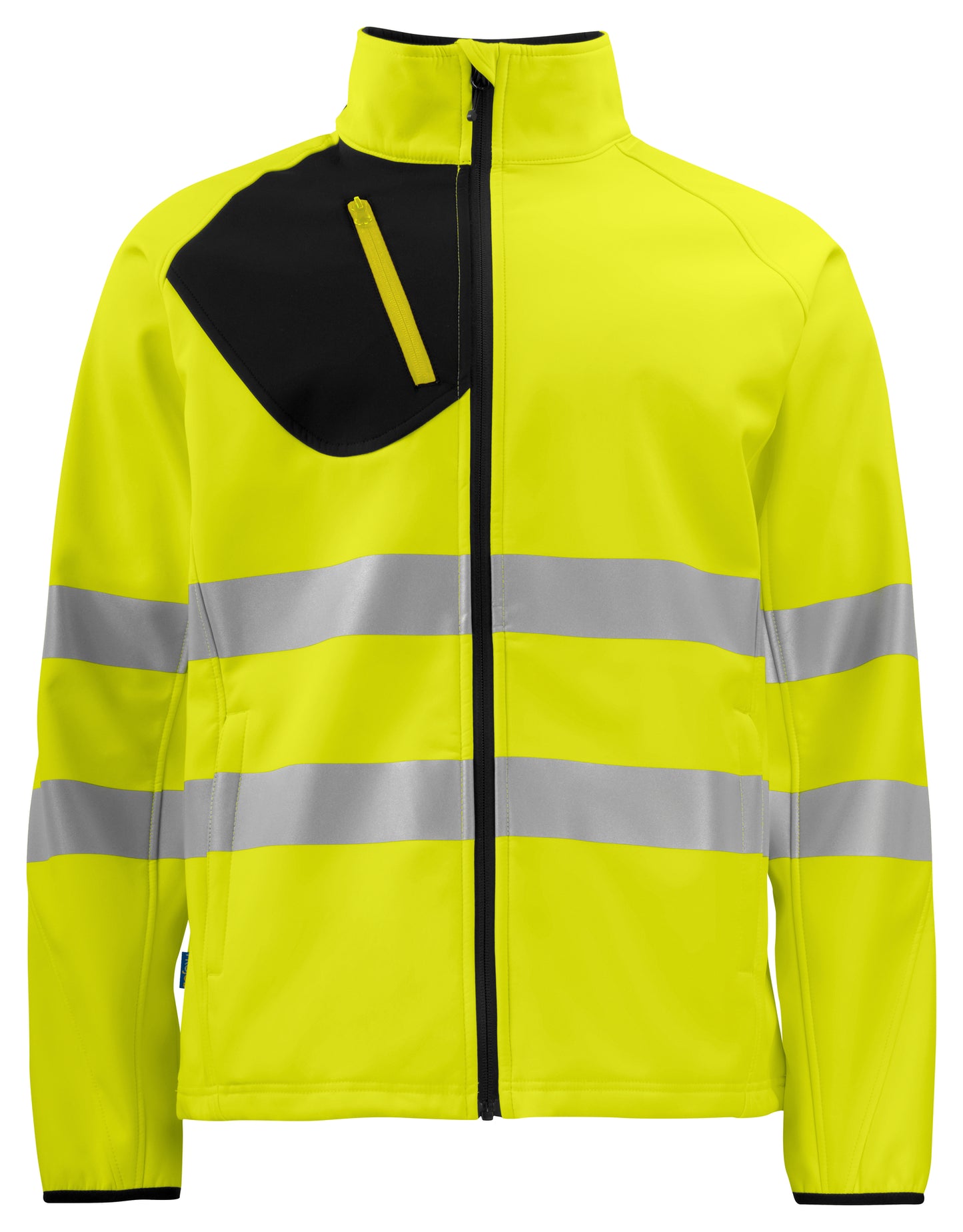 Pro Job - 6432 2-lagige Warnschutz Softshell Jacke EN ISO Klasse 3/2