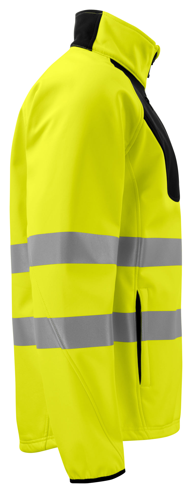 Pro Job - 6432 2-lagige Warnschutz Softshell Jacke EN ISO Klasse 3/2