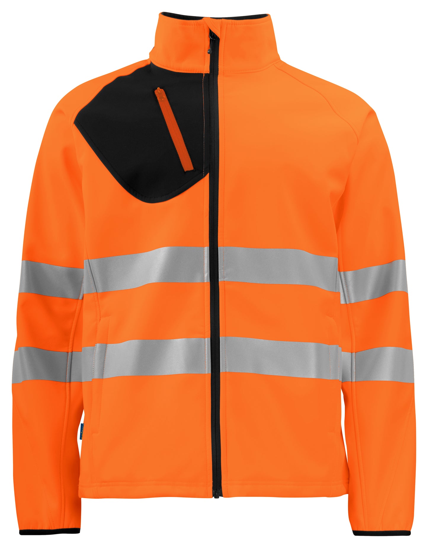 Pro Job - 6432 2-lagige Warnschutz Softshell Jacke EN ISO Klasse 3/2
