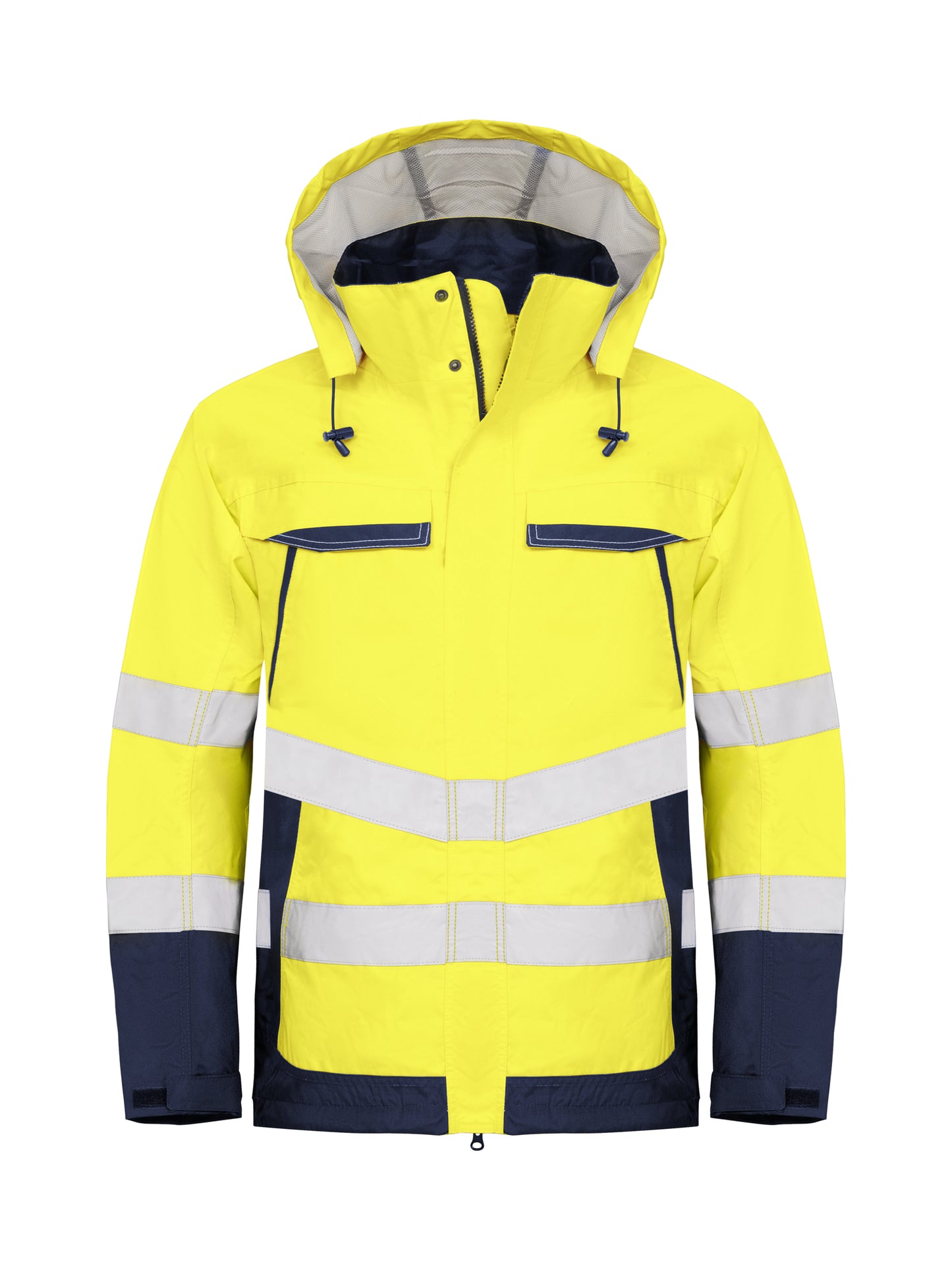 Pro Job - 6440 Wind- und Wasserdichter Warnschutz Parka EN ISO Klasse 3