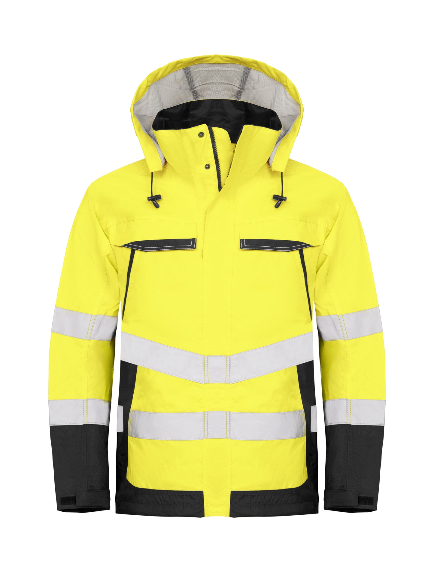 Pro Job - 6440 Wind- und Wasserdichter Warnschutz Parka EN ISO Klasse 3