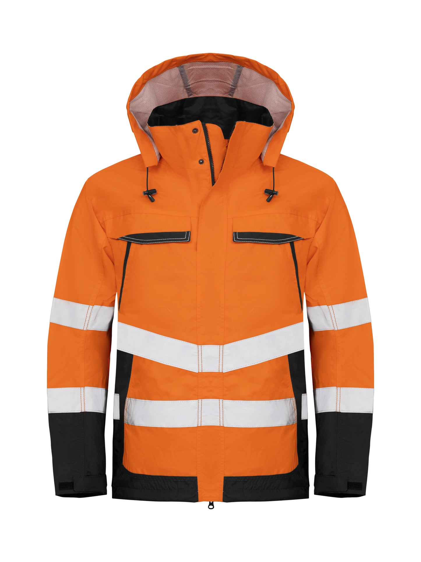 Pro Job - 6440 Wind- und Wasserdichter Warnschutz Parka EN ISO Klasse 3