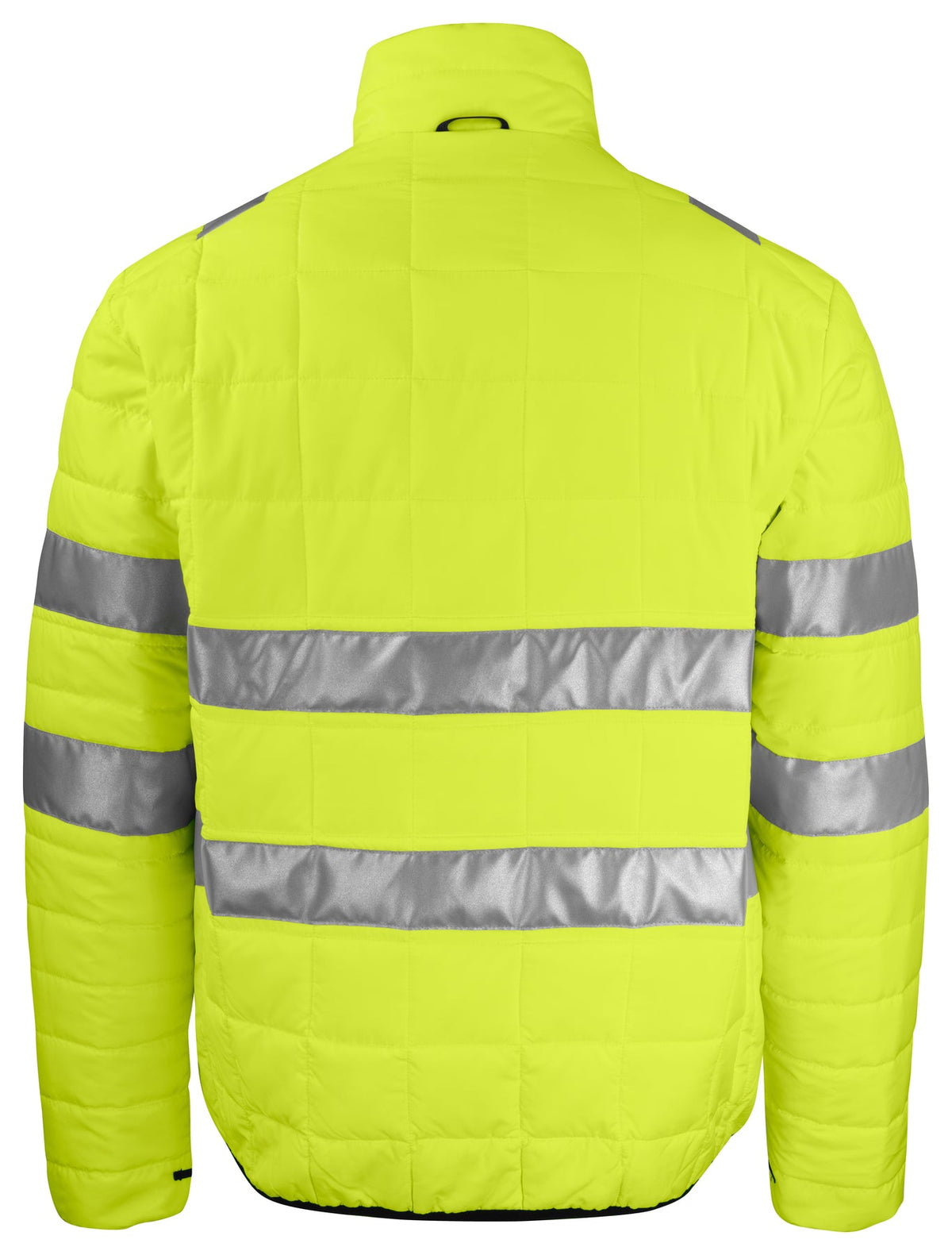 ProJob 6444 Gesteppte Leichte Jacke - Zip in Innen Jacke EN ISO 20471 Klasse 3 Gelb/Schwarz, Rückansicht