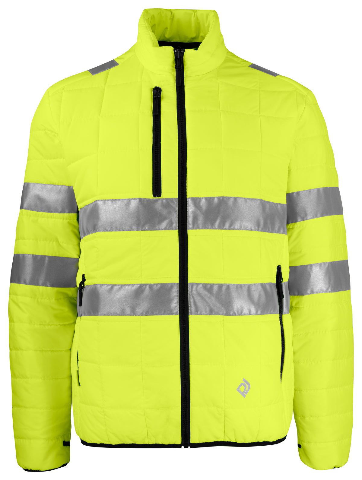 ProJob 6445 Wind- und Wasserdichter Parka 3-IN-1 EN ISO 20471 Klasse 3/2 Gelb/Marine, Vorderansicht