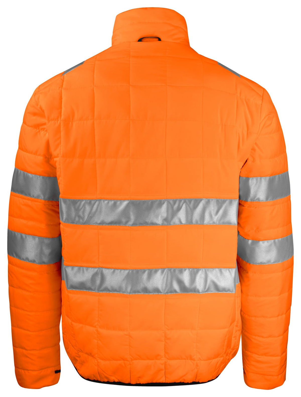 ProJob 6444 Gesteppte Leichte Jacke - Zip in Innen Jacke EN ISO 20471 Klasse 3 Orange/Schwarz, Rückansicht
