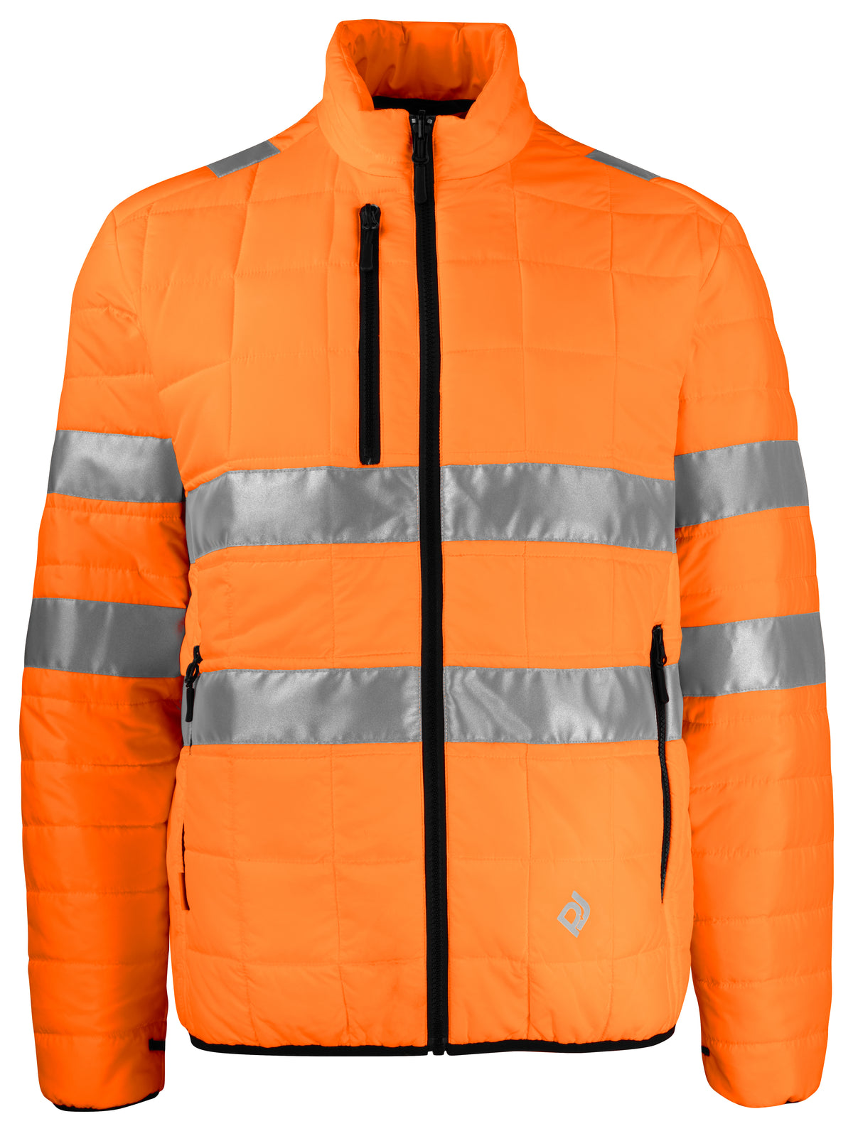 ProJob 6445 Wind- und Wasserdichter Parka 3-IN-1 EN ISO 20471 Klasse 3/2 Orange/Schwarz, Vorderansicht